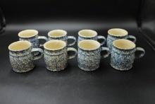 8 Hen Pottery Coffee Mugs