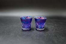 Pr. Carnival Glass Indiana Glass Co. Toothpick Holders