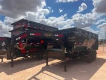 2023 Horizon 14Ft Roll Off Trailer with 2 Bins