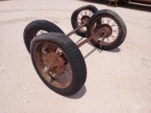 (2) Antique Wagon Axles