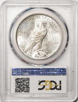 1927-D $1 Peace Silver Dollar Coin PCGS MS63