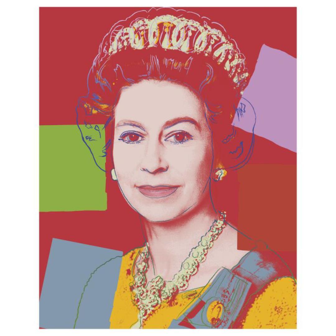 Andy Warhol "Queen Elizabeth II" Limited Edition Serigraph On Board