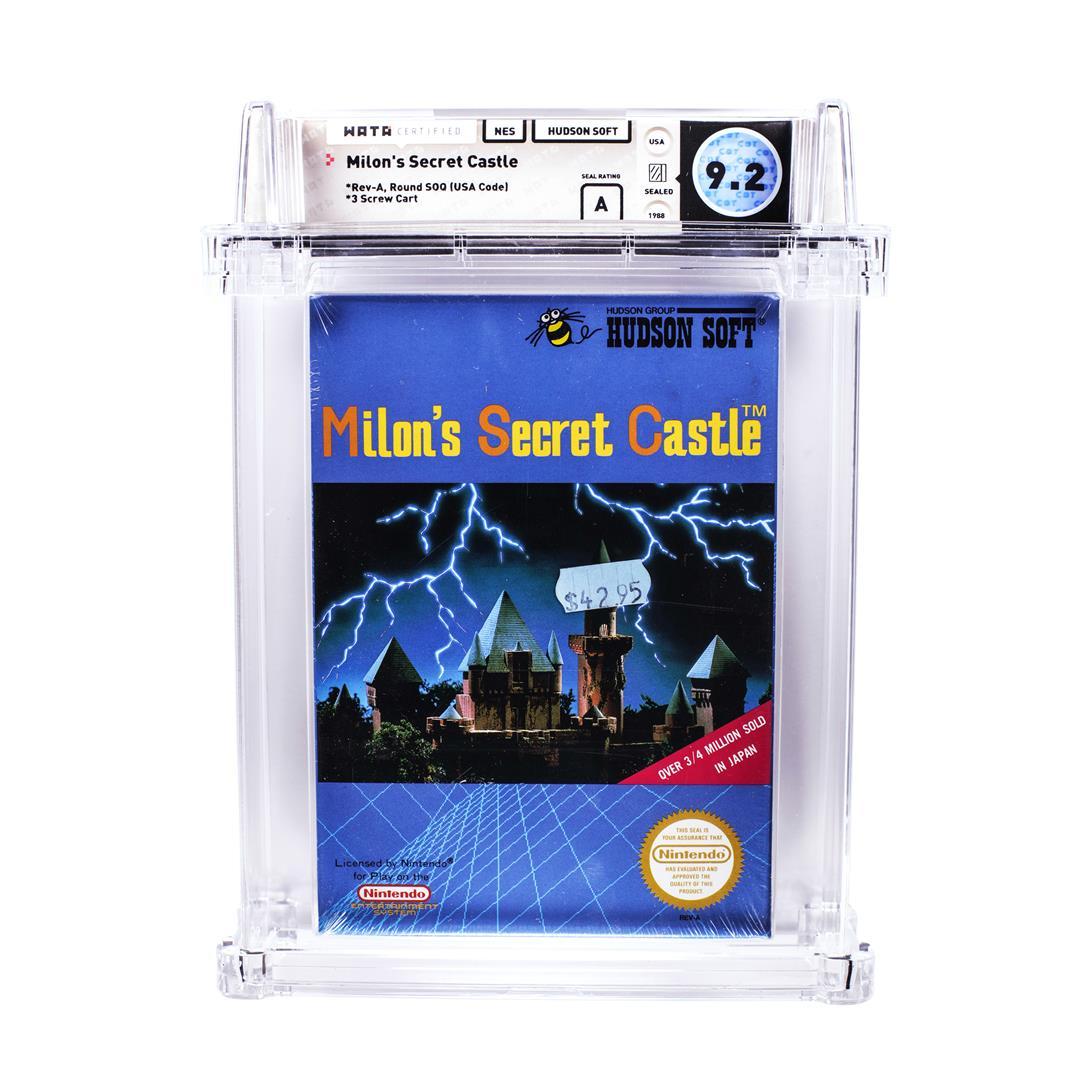 Milon's Secret Castle NES Nintendo Sealed Video Game WATA 9.2/A