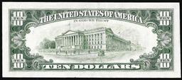 1985 $10 Federal Reserve Note Cleveland Ink Smear Error