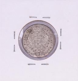 1739 Austria Hall 3 Kreuzer Silver Coin