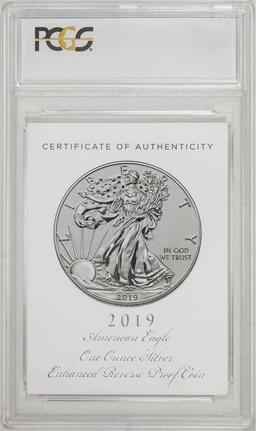 2019-S Enhanced Reverse Proof $1 Silver Eagle Coin PCGS PR69 FDOI Cleveland Signature