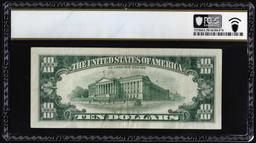 1974 $10 Federal Reserve Note Mismatched Serial Number Error Fr.2022-F PCGS Very Fine 30