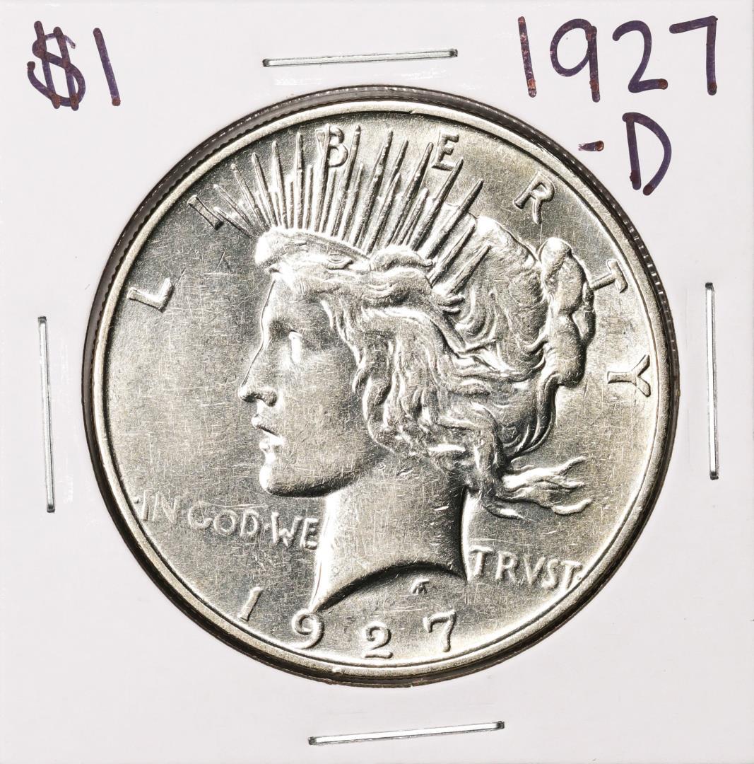 1927-D $1 Peace Silver Dollar Coin