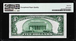 1934B $5 Federal Reserve Note Cleveland Fr.1958-D PMG Gem Uncirculated 65EPQ