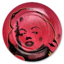 Steve Kaufman (1960-2010) "Marilyn" Hand Painted Plate