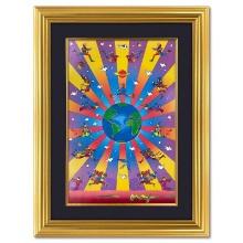 Peter Max "Earth Day 2000" Original Mixed Media on Paper