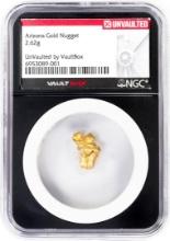 2.62 Gram Arizona Gold Nugget NGC Vaultbox Unvaulted