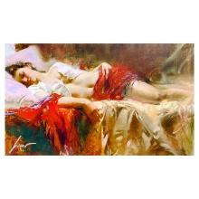 Pino (1939-2010) "Restful" Limited Edition Giclee on Canvas