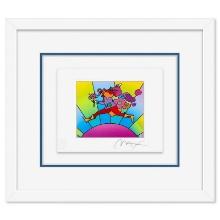 Peter Max "Flower Jumper Over Sunrise on Blends I" Limited Edition Lithograph