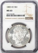 1883-CC $1 Morgan Silver Dollar Coin NGC MS63