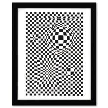 Victor Vasarely (1908-1997) "Vega De La Serie Corpusculaires" Print Mixed Media