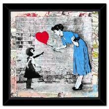 Mr. Brainwash "Love Catcher" Original Mixed Media on Paper