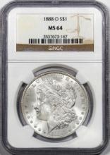 1888-O $1 Morgan Silver Dollar Coin NGC MS64
