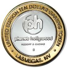 .999 Fine Silver Planet Hollywood Las Vegas, Nevada $10 Limited Edition Gaming Token