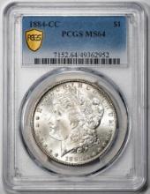 1884-CC $1 Morgan Silver Dollar Coin PCGS MS64