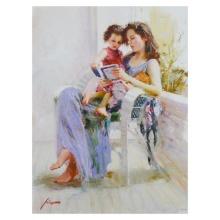 Pino (1939-2010) "Book Of Poems" Limited Edition Giclee On Canvas
