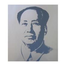 Andy Warhol "Mao Silver" Print Serigraph On Paper
