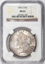 1902-O $1 Morgan Silver Dollar Coin NGC MS63 Nice Toning