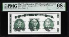 Circa 1970's Washington Center Giori Test Note PMG Superb Gem Uncirculated 68EPQ