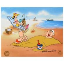 Myron Waldman (d. 2006) "A Day At The Beach" Limited Edition Sericel