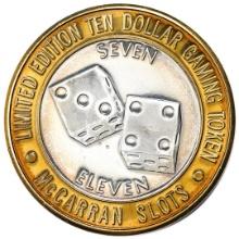 .999 Silver McCarran International Airport $10 Casino Limited Edition Gaming Token