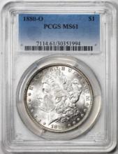 1880-O $1 Morgan Silver Dollar Coin PCGS MS61