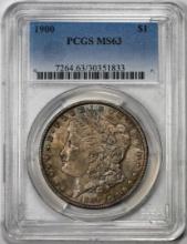 1900 $1 Morgan Silver Dollar Coin PCGS MS63