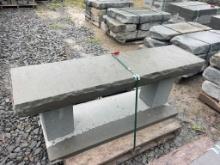 Stone Interlocking Bench-3'