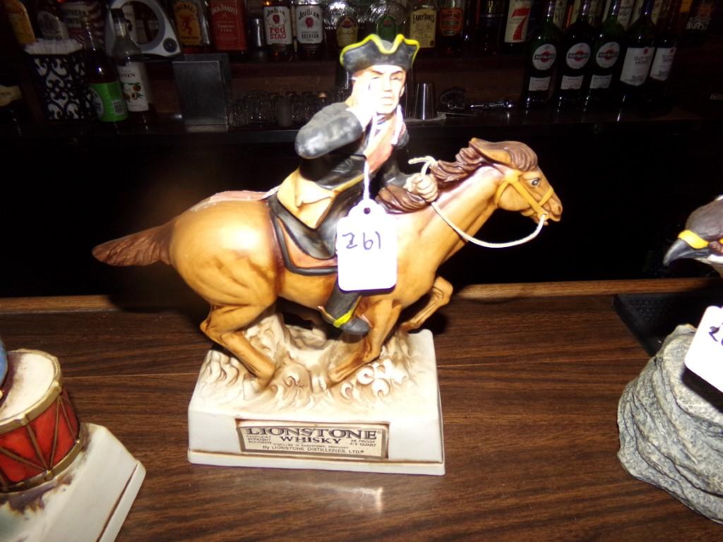 Lionstone Whiskey Paul Revere 1975 Decanter