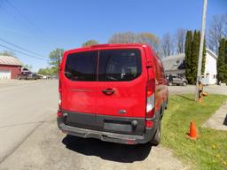 2015 Ford T350 Cargo Van, Base, Red, 199,644 Mi, Vin# 1FTSW2ZMXFKB26985 - O