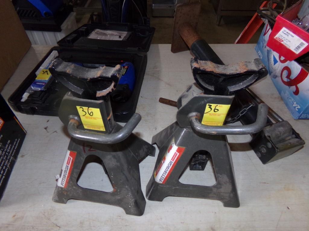 Pair of Pittsburgh 3-Ton Jack Stands