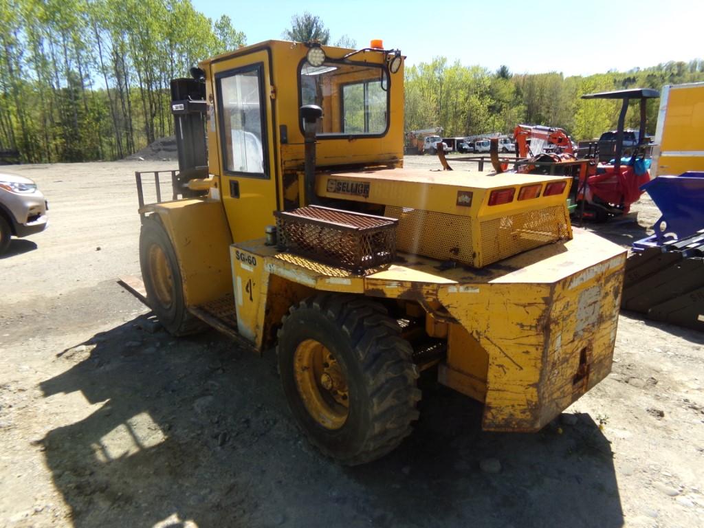 Sellick SG-60 Propane Forklift, Full Cab, New Rubber, See Thru Triple Mast,