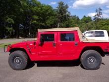 1996 Hummer H1, 4x4, Red w/Removeable Tan Top, Auto, Dsl. Engine, Winch, Ha