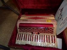 Orlando Accordian In Case With Music Book Stand