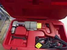 Milwaukee Right Angle Drill, Corded,In Case, Looks New