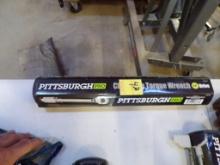 New, Pittsburgh Pro, 3/8'' Drive, Torque Wrench, 5-80 Ft.Lbs.