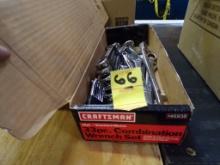 Box Of Craftsman Combination Wrenches, SAE, MET