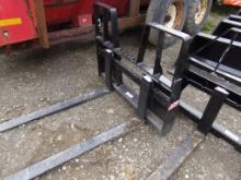 New Kivel 4200lb Step Through Pallet Forks For SSL, 48'' Forks