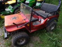 125cc Jeep Go-Kart, 4x2, 2 Seater with Matching Spare Tire