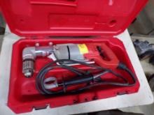 Milwaukee Heavy Duty Right Angle Drill in Case, CASE IS DIRTY, DRILL LOOKS