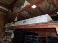 2 Sections Of White Poly  Molds On Middle Shelf Of Pallet Racking (Front Ga