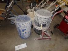35 Gallon Drum Cart/Tipper With 2 Barrels (Warehouse)