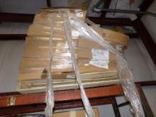Full Pallet of Approx. (25) Boxes of Vinyl Toe/Baseboard, ''Greege'' Color,