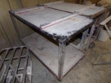 4' Steel Warehouse Cart, 2 Tier (Shipping Area)
