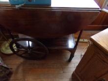 Nice Early American Tea Cart, Not Lot 310 (Living Room)